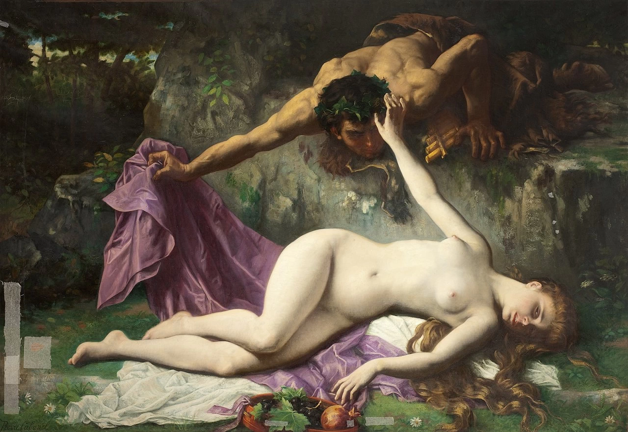 Ninfa sorpresa da un satiro, 1875